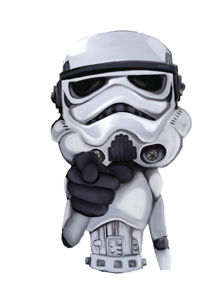 Ilustración Original Stormtrooper - Colección Droyz Toys