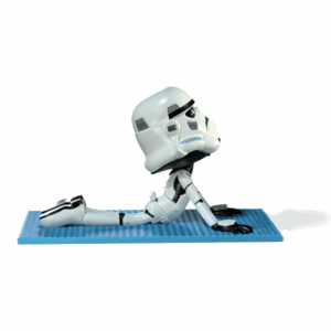 Figura coleccionable The Yogui Stormtrooper de Droyz Toys - Vista perfil derecha